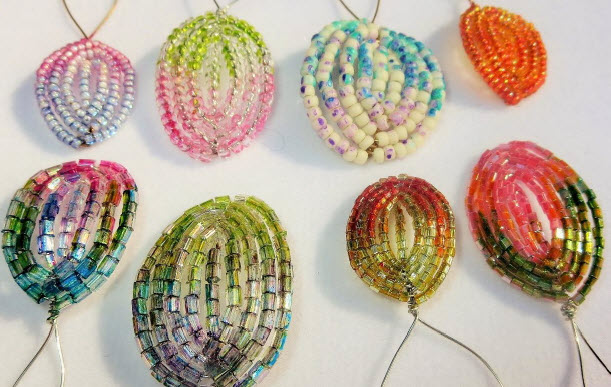 Painting French Beaded Flowers